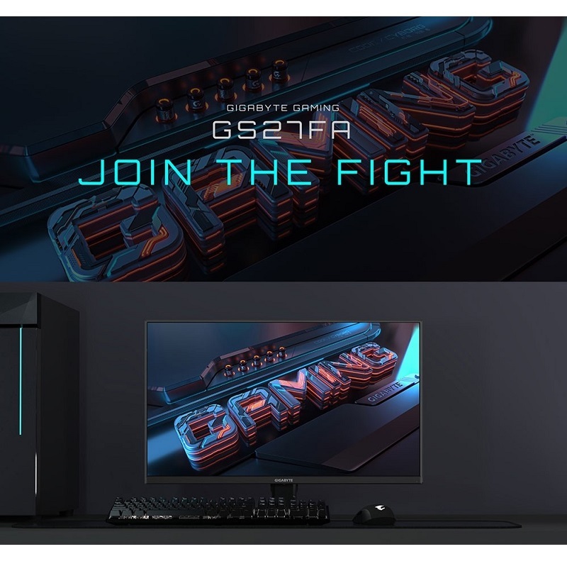 米特3C數位–技嘉 GS27FA 27吋電競螢幕 FHD/180Hz/1ms/SS IPS/DP/HDMI2.0