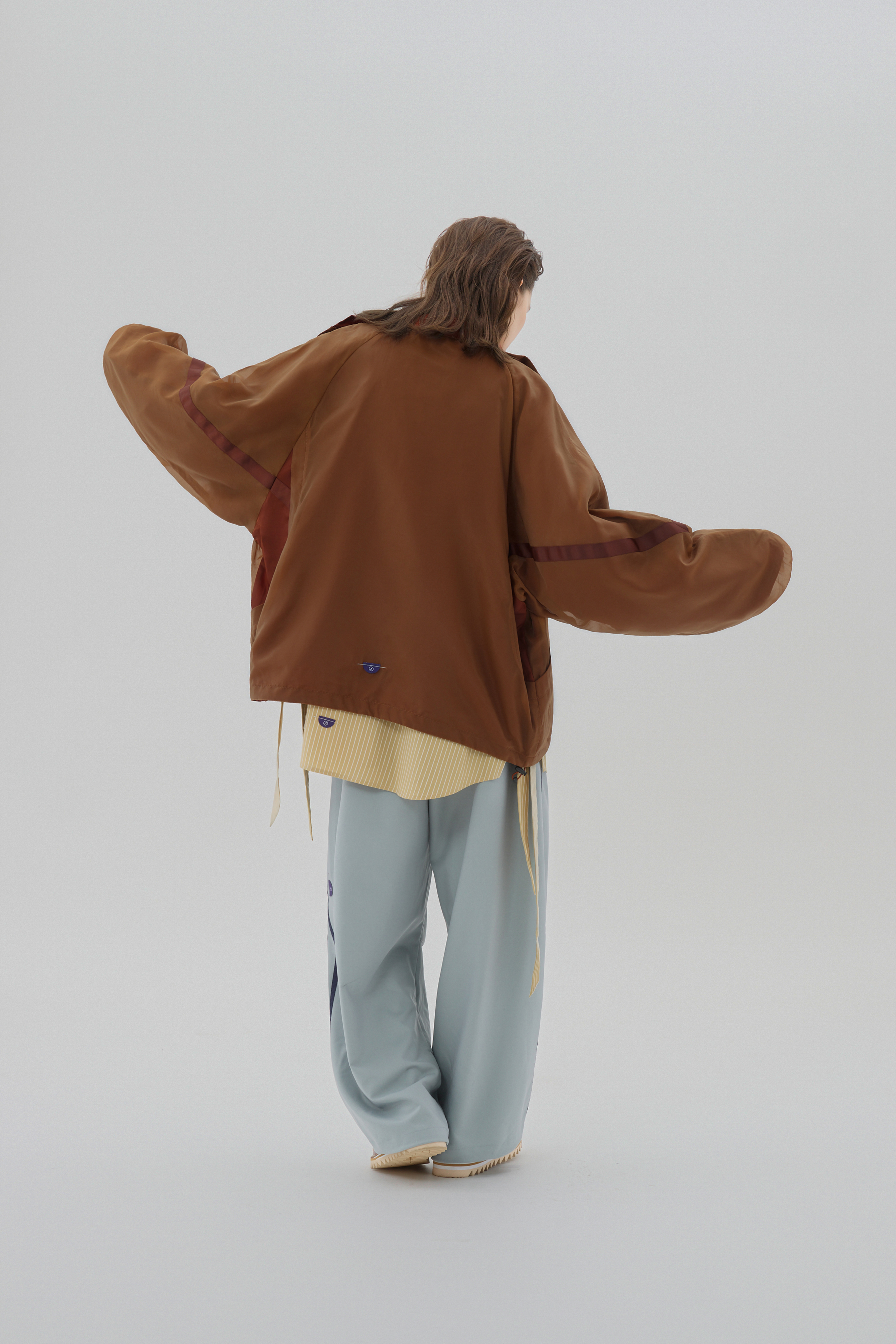 Braided Stand Collar Jacket｜Brownie