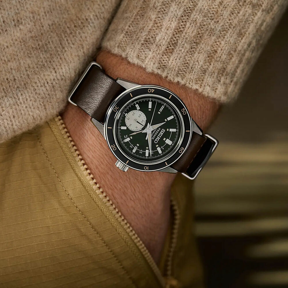 精工 Seiko Presage Automatic Date Hand Style 60s Green Dial Watch SSA451J1 60 年代風格 綠色錶盤 自動手錶
