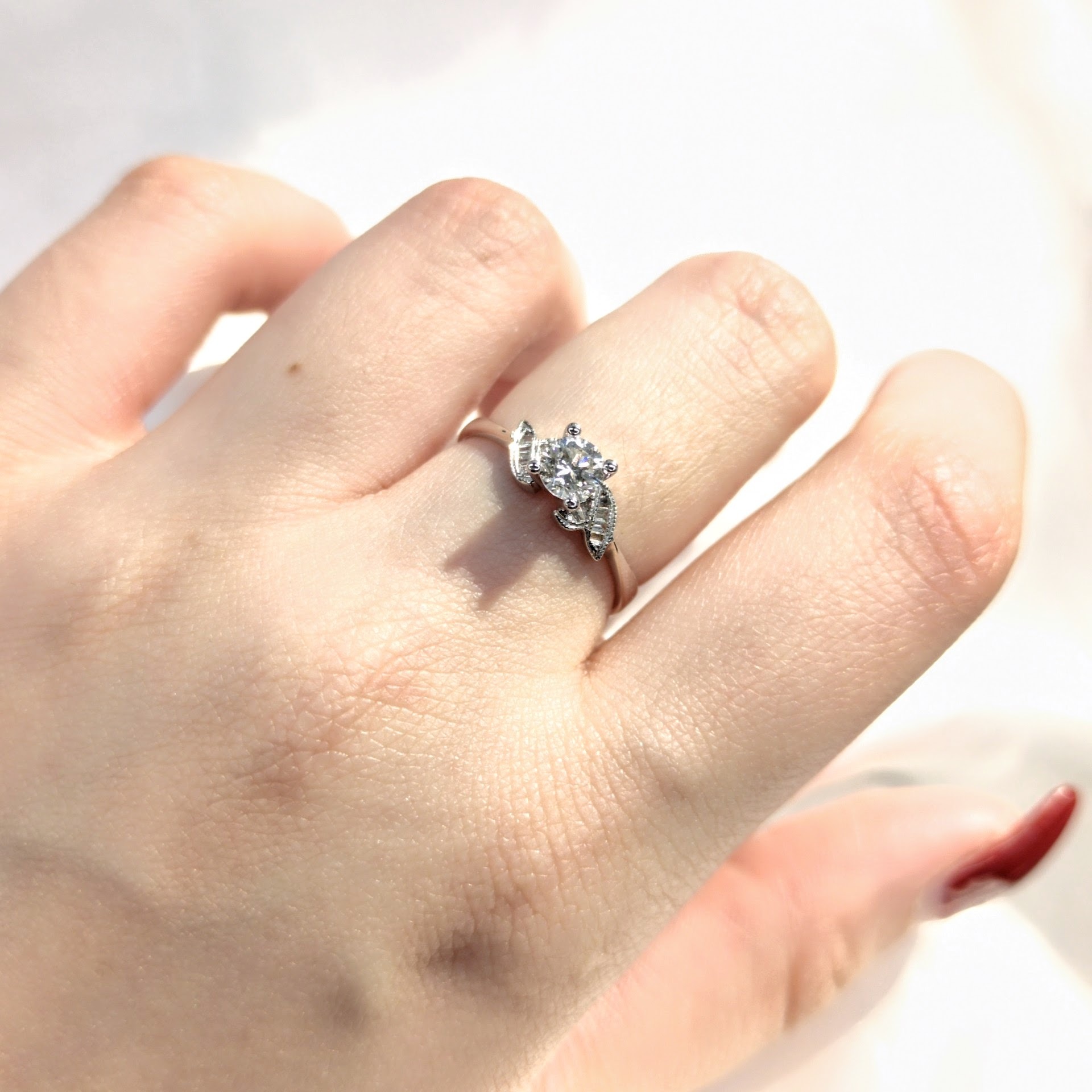 18K White Gold 0.45ct Diamond Ring