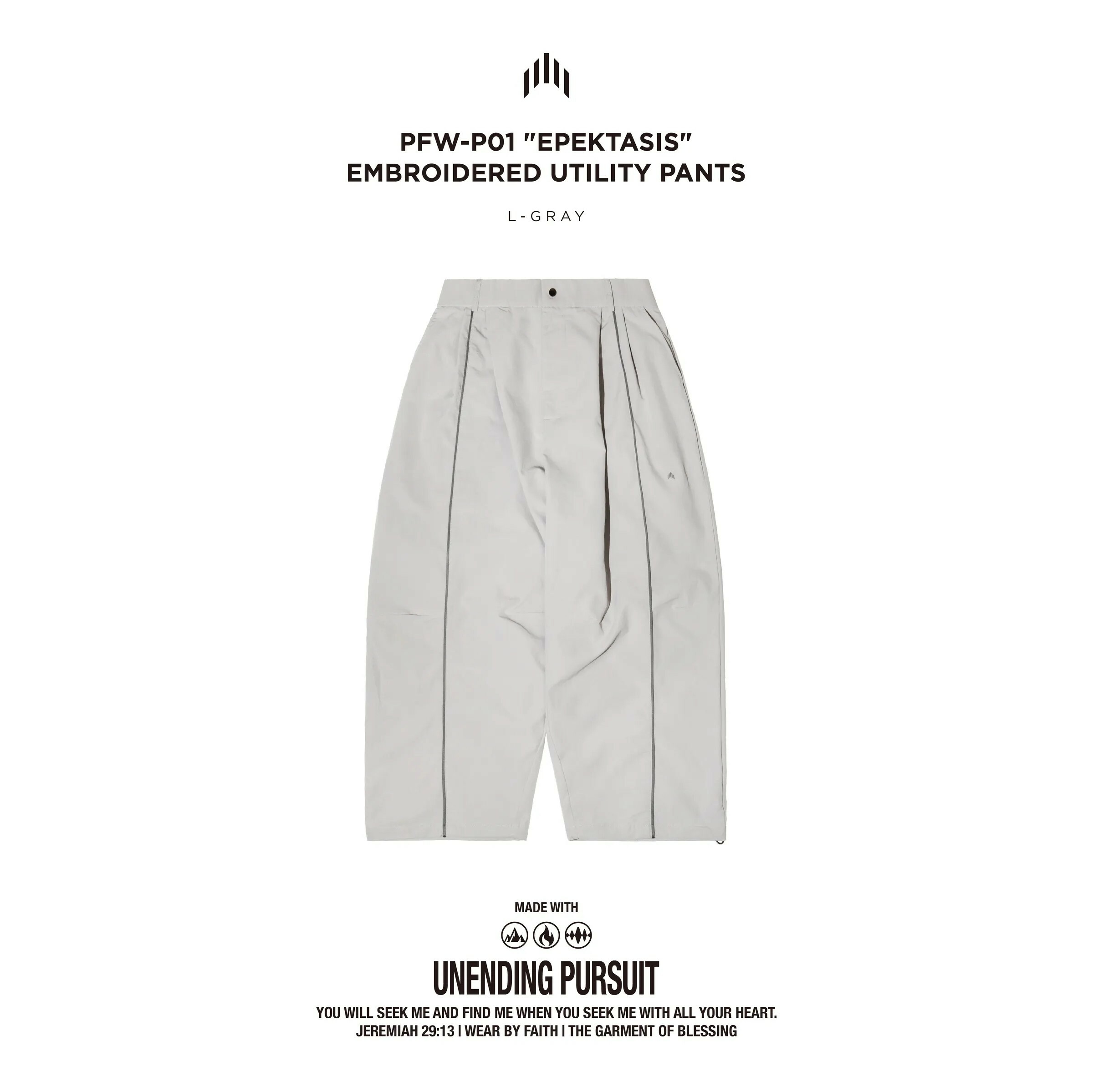 "現貨" Apostle PFW-P01 "Epektasis" Embroidered Utility Pants