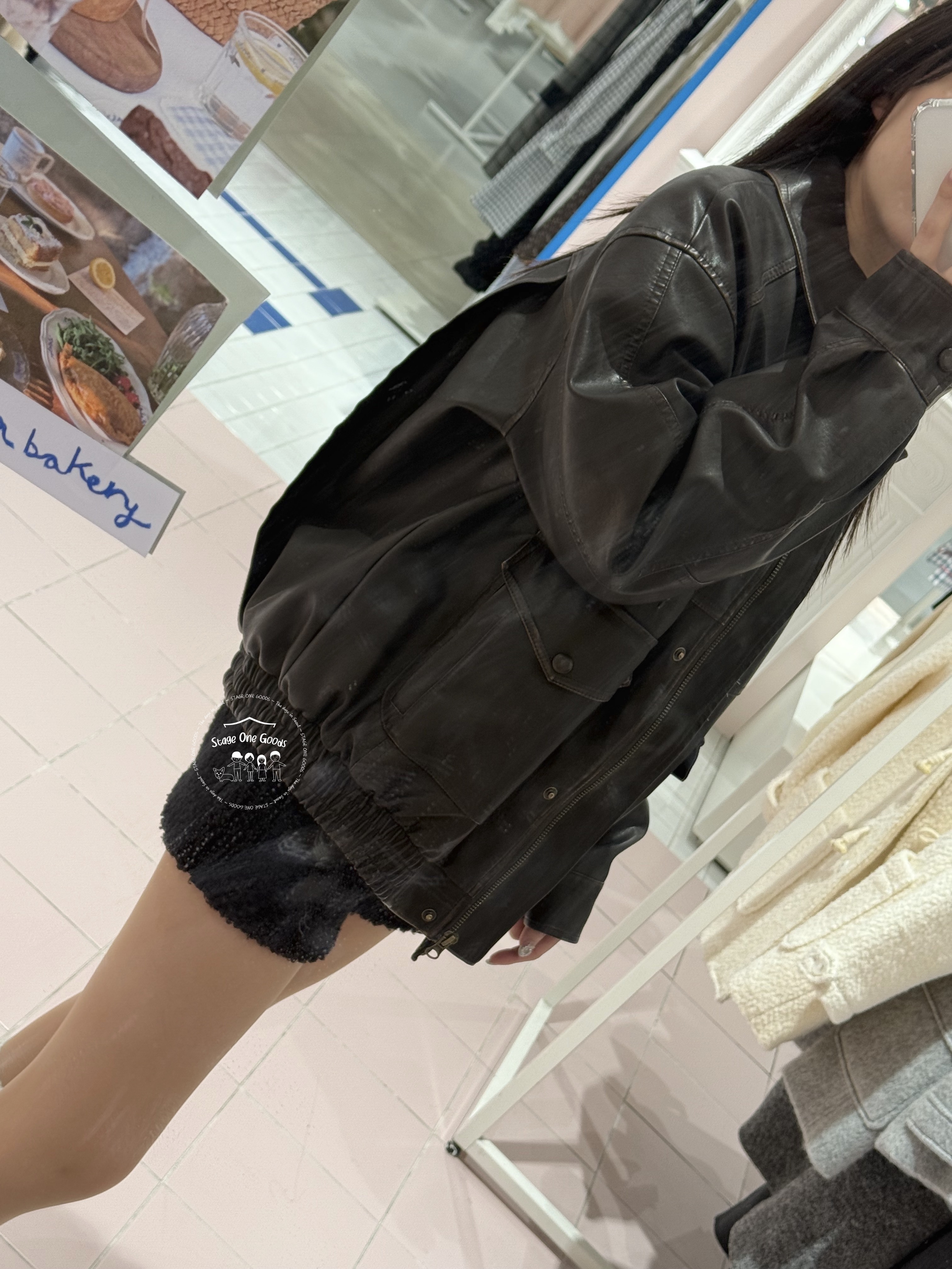 rolarola★大人気★VINTAGE LEATHER BLOUSON JACKET ROLAROLA ♥ VINTAGE LEATHER BLOUSON JACKET/追跡付 (rolarola