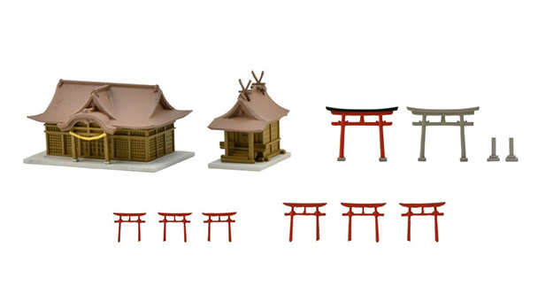 Tomytec 情景小物 144 遠景素材 神社.鳥居
