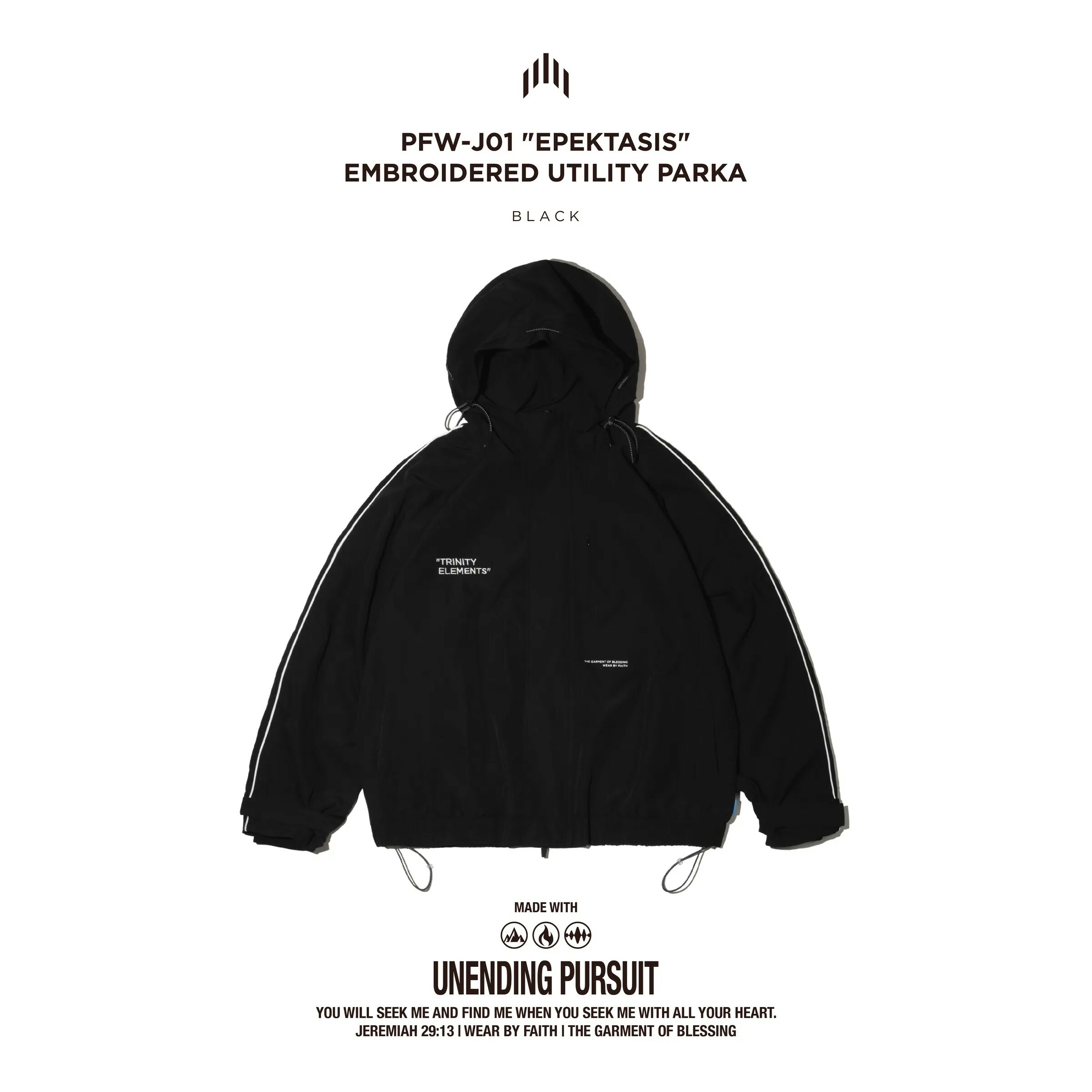 "現貨" Apostle PFW-J01 "Epektasis" Embroidered Utility Parka
