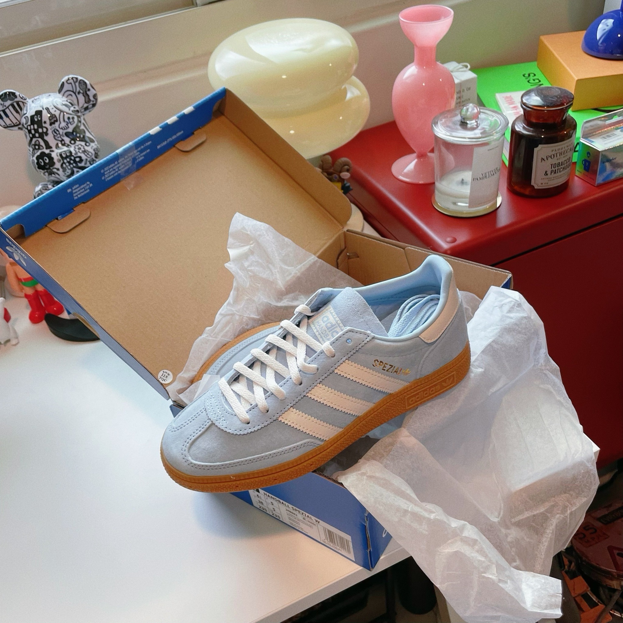 Adidas Originals Handball Spezial 歐洲限定 寶寶藍 焦糖底 復古鞋 JH8883