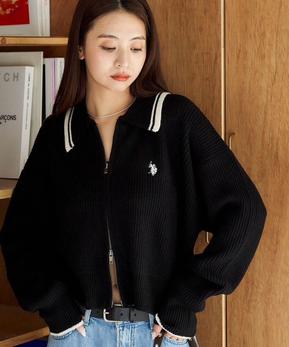 iSNEAKERS｜日本 US POLO ASSN. × PUBLUX 拉鍊針織上衣