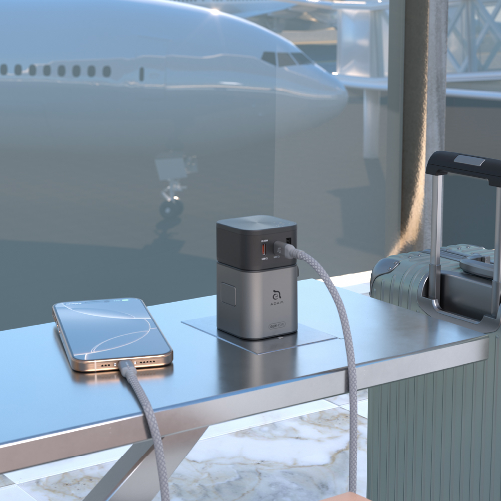 OMNIA T45 Universal Travel Adapter + EVE II Bluetooth Transmitter & Receiver