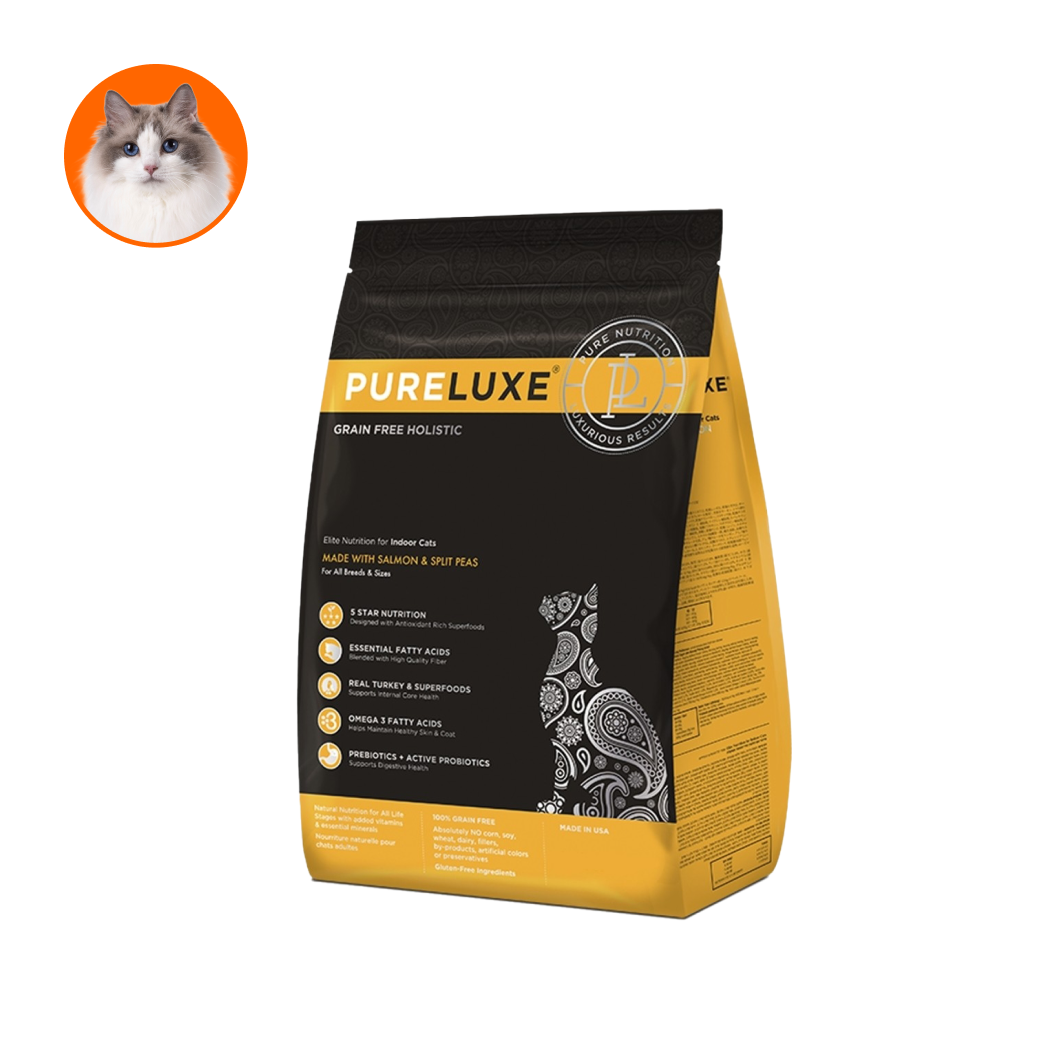 【美國純華】成幼貓糧 鮭魚+豌豆口味