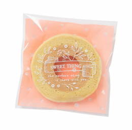 [ 包裝材料 ] 餅乾自黏袋-戀愛漫語(11X11cm) 原裝100入