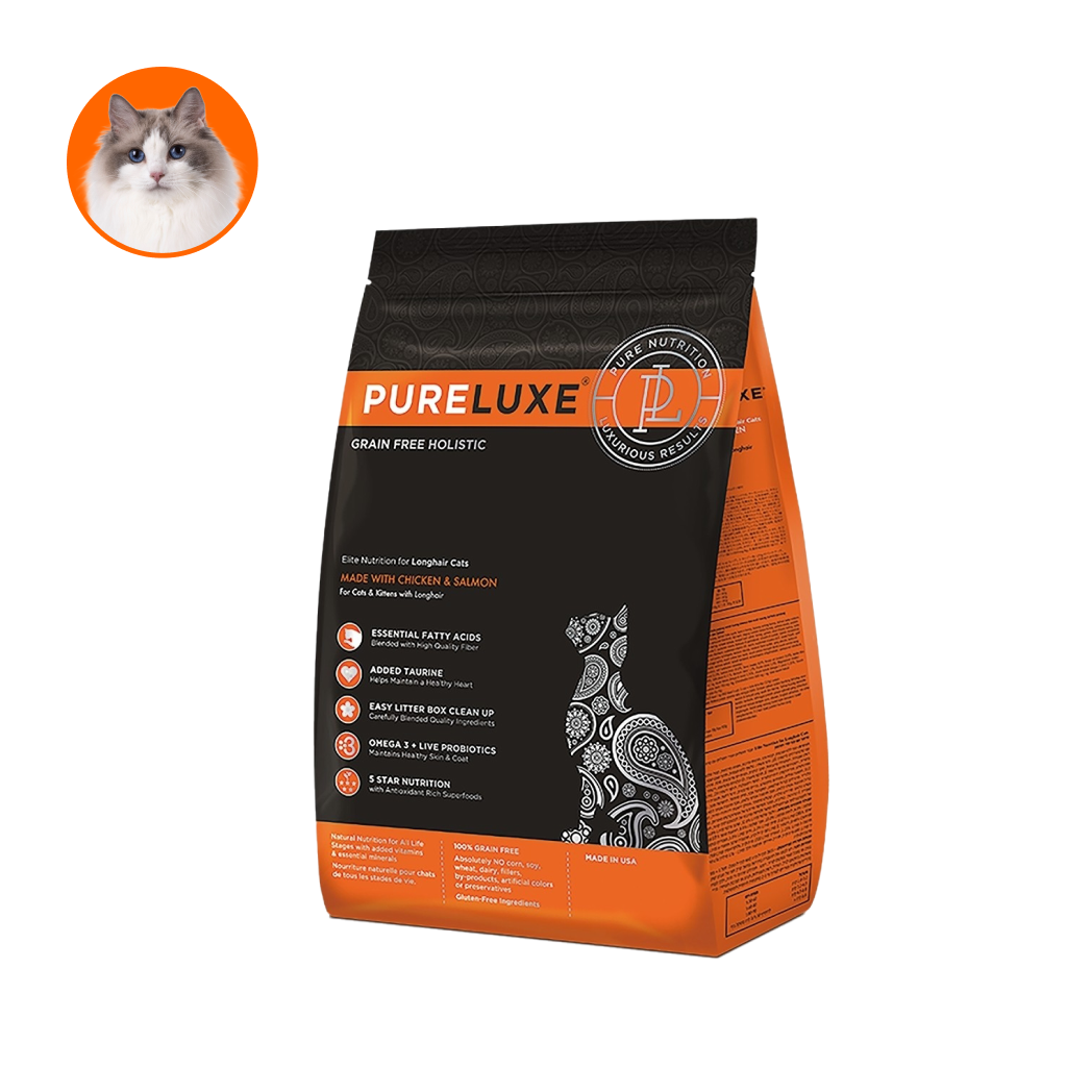 【美國純華】成幼貓糧 雞肉+鮭魚口味