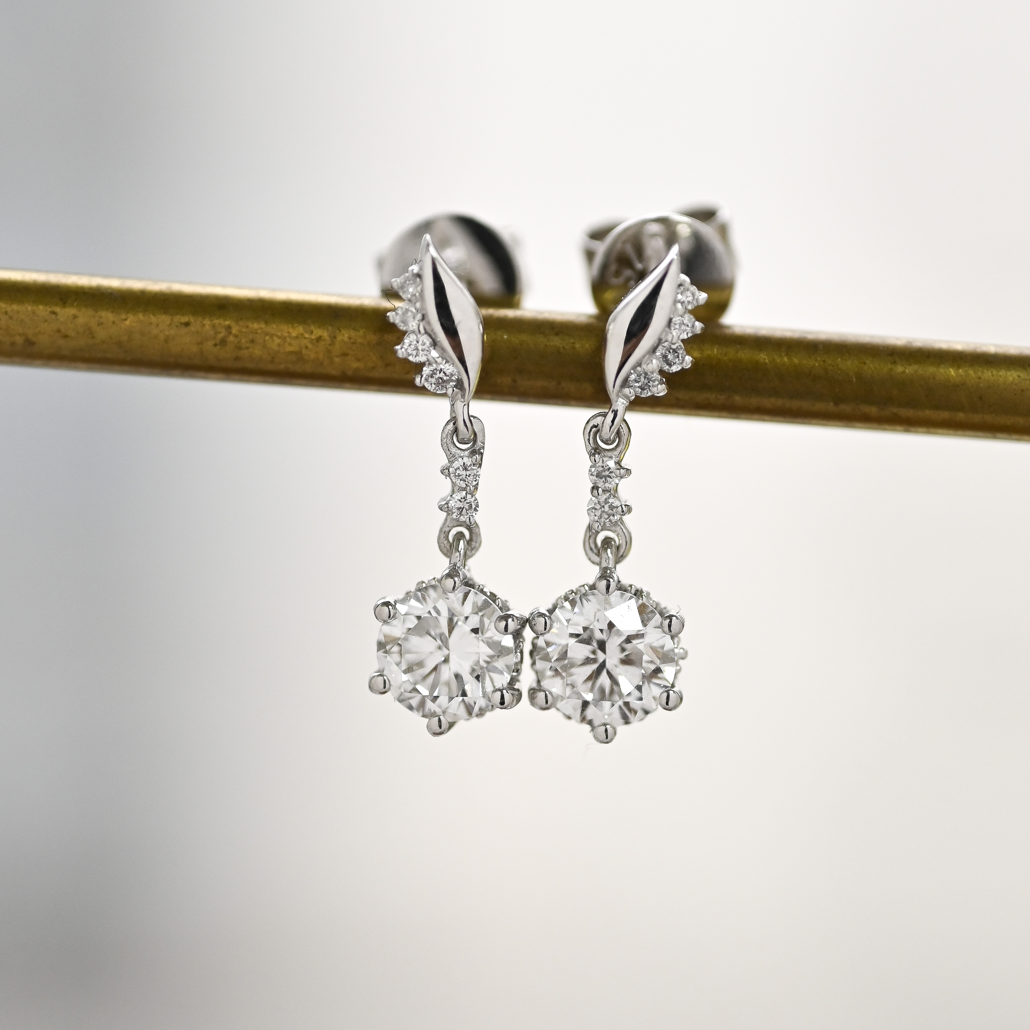 18K 0.62ct Diamond Earring