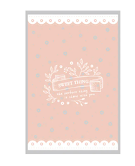 [ 包裝材料 ] 餅乾自黏袋-戀愛漫語(12X18cm) 原裝100入