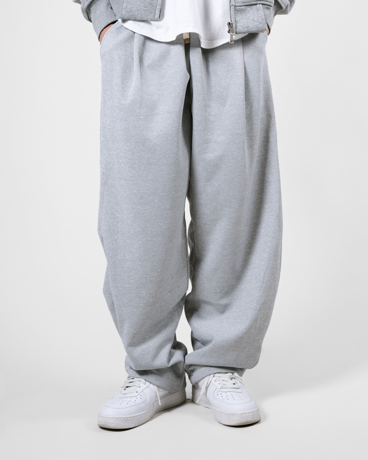 OurPick Pleated Cotton Pants 廓形打褶棉褲 2色