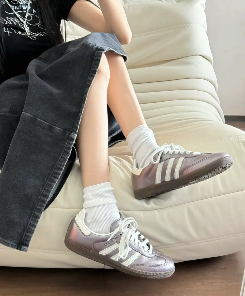ADIDAS SAMBA OG 金屬紫 紫灰 焦糖底 [兩天預訂!]