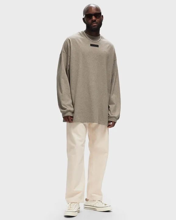 <現貨秒出!> Fear Of God ESSENTIALS SS24 TEE Heather Grey 草木灰 胸黑標 燕麥 灰色 薄長T 125SU244201F