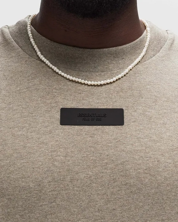 <現貨秒出!> Fear Of God ESSENTIALS SS24 TEE Heather Grey 草木灰 胸黑標 燕麥 灰色 薄長T 125SU244201F