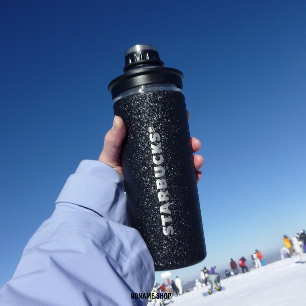 STARBUCKS 星巴克 大容量 質感 黑銀 不鏽鋼 保溫杯 577ML