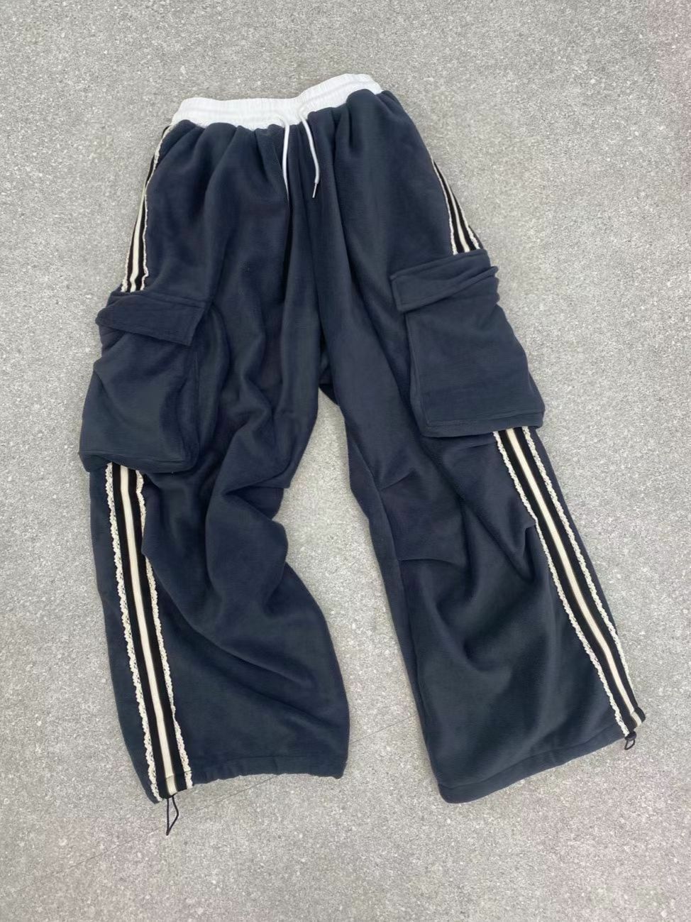 三間可束腳工裝鬆身褲 And More-059P