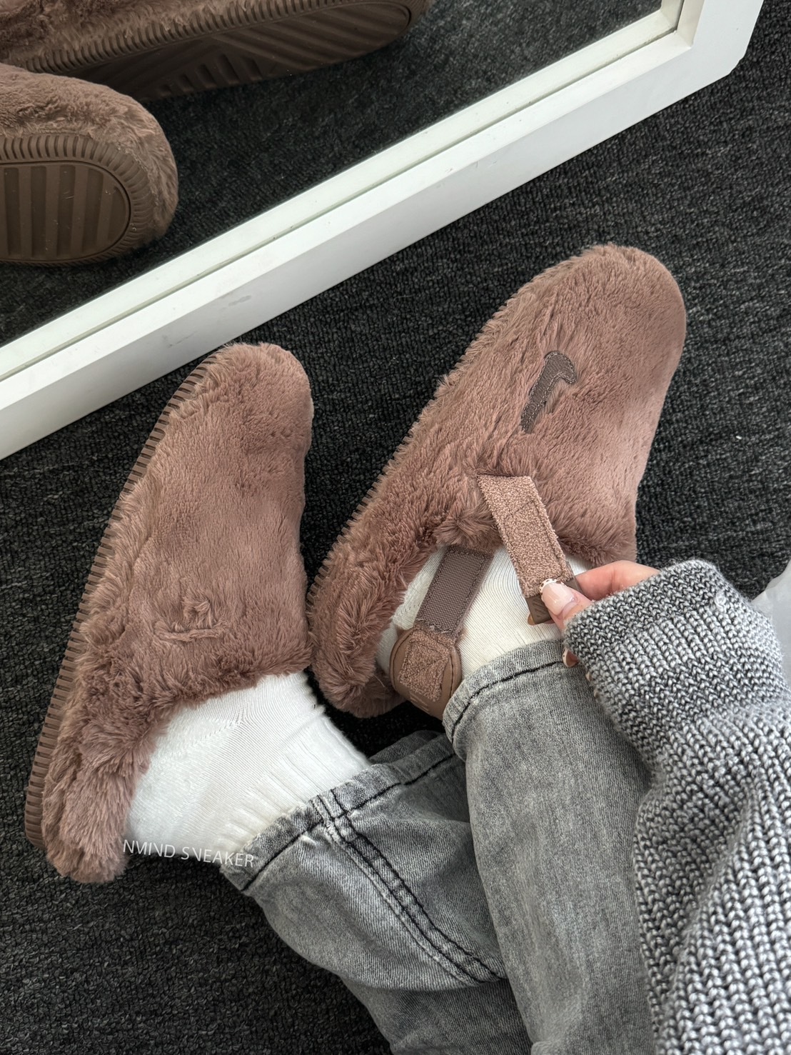 <線上SALE❤️‍🔥> Nike Calm Mule 毛毛拖 穆勒鞋 泰迪棕