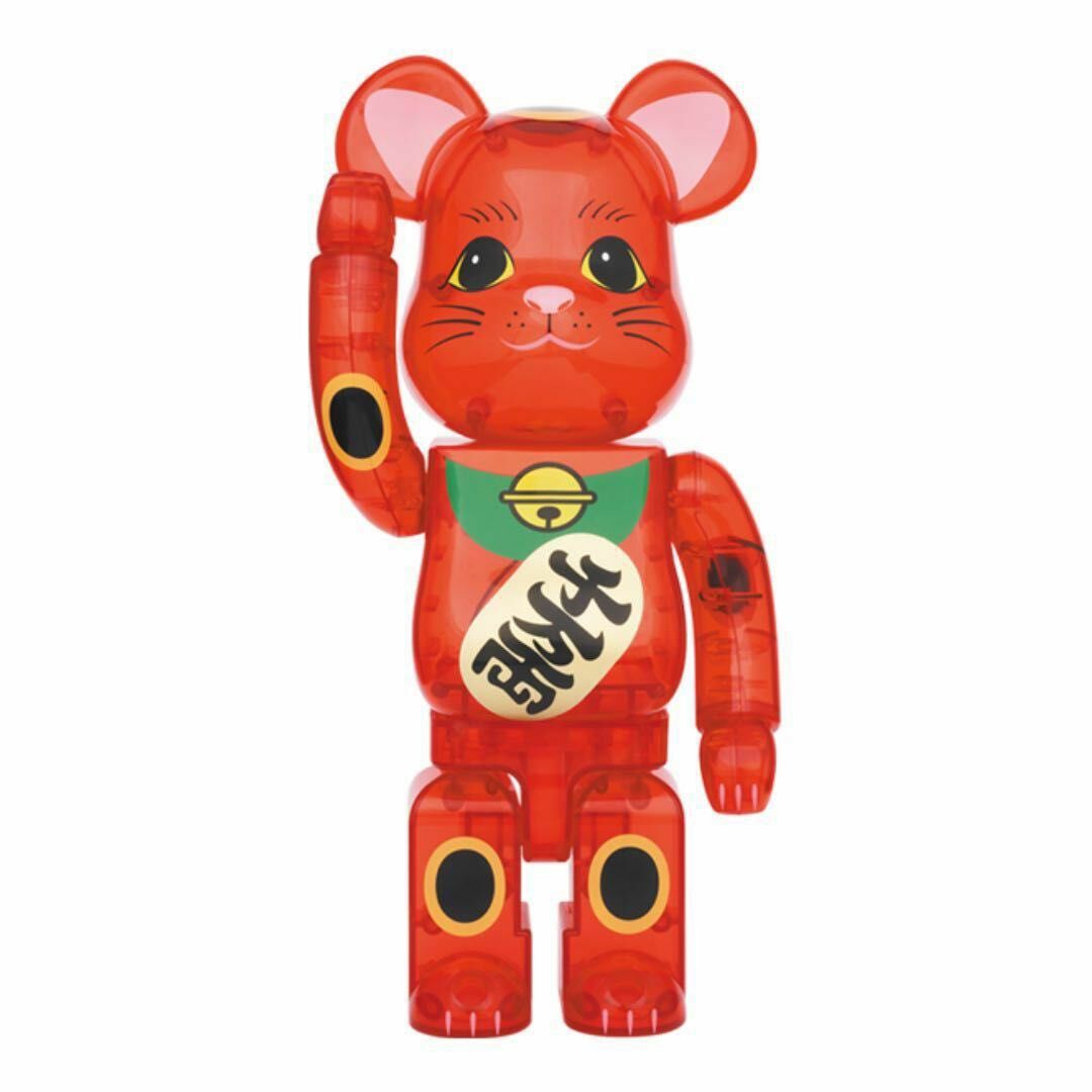 BE@RBRICK 梅透明 招財貓 千萬両 100%