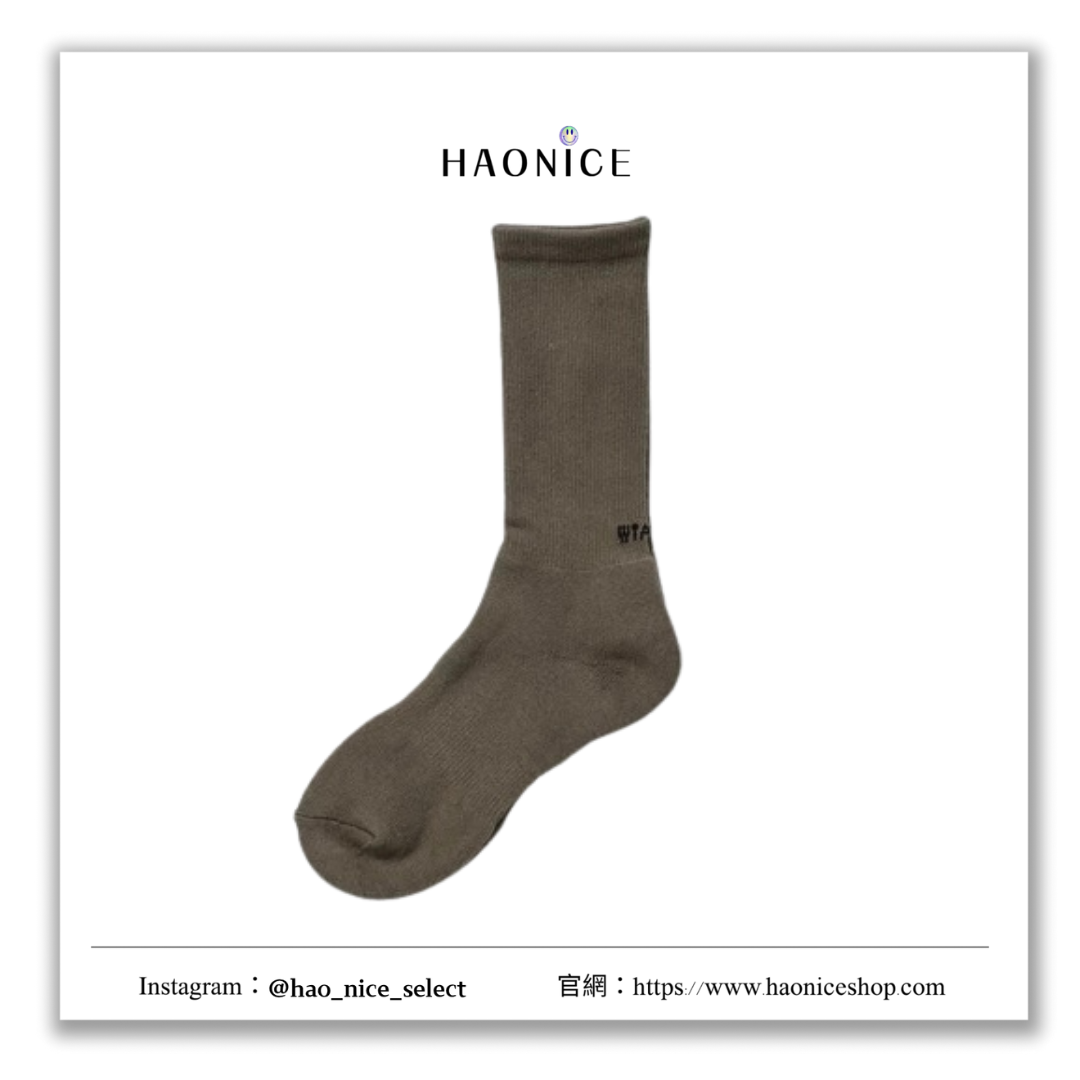 【HAO NICE 】日本🇯🇵潮流 WTAPS 日版 MMO 毛巾底高筒棉襪 素色經典小字母刺繡 工裝風穿搭必備款🔥