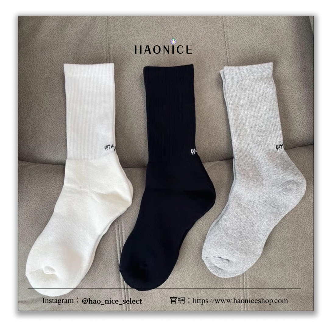 【HAO NICE 】日本🇯🇵潮流 WTAPS 日版 MMO 毛巾底高筒棉襪 素色經典小字母刺繡 工裝風穿搭必備款🔥