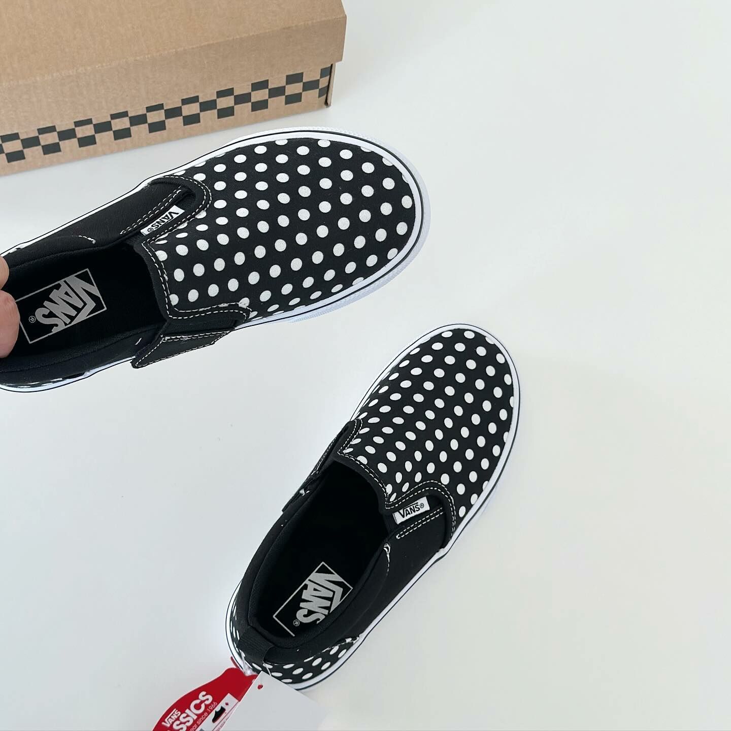 Vans Slip On Dot 日本限定 2色 圓點 魔鬼氈 大童 童鞋 懶人鞋 V98PSDOT
