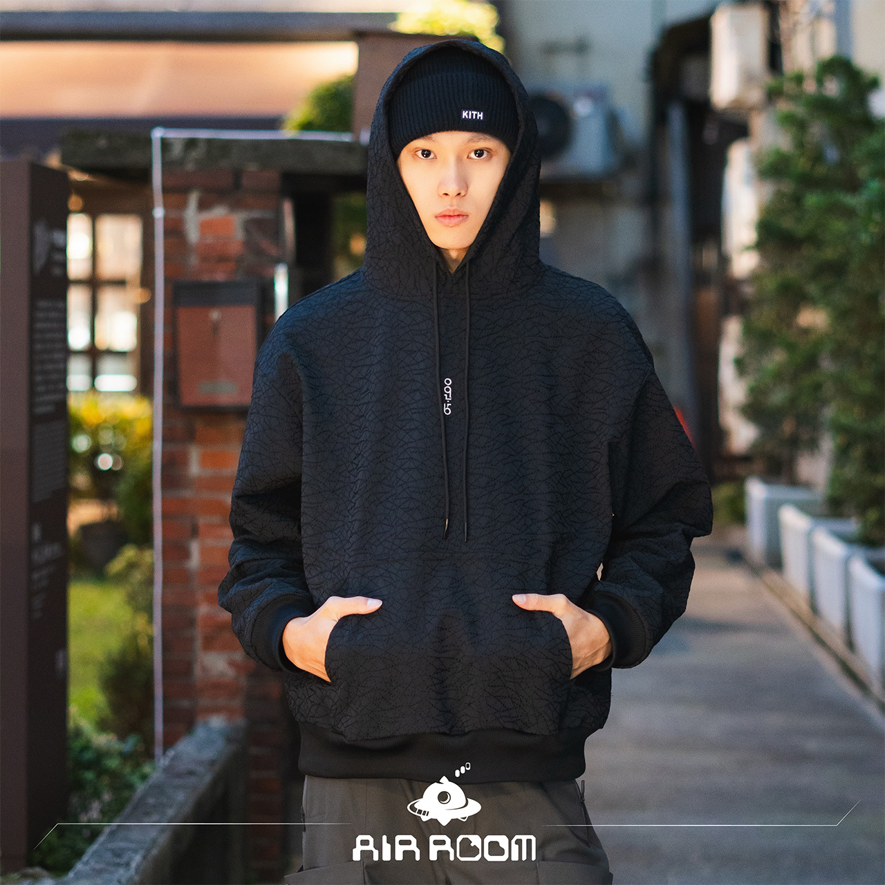 2024AW oqLiq Hoodie 24 刺繡 寬版 連帽 帽T 現貨 24AT07