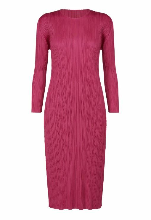 [現貨優惠] PLEATS PLEASE ISSEY MIYAKE 季節款圓領連身裙 深藍2號