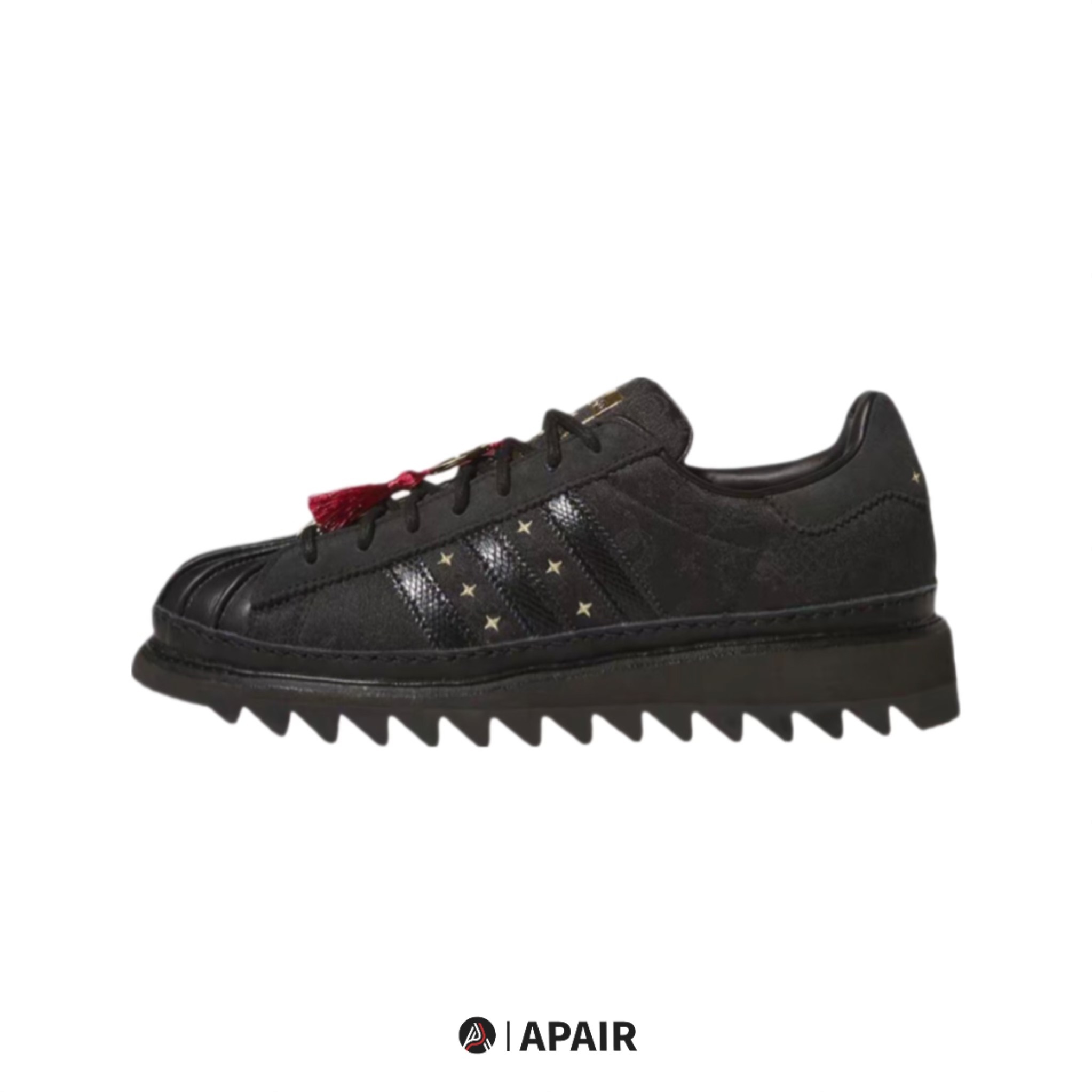 【APAIR】預購 clot x adidas originals superstar cny 蛇年限定 紳士鞋 鋸齒鞋 黑金 貝殼頭 JR5114