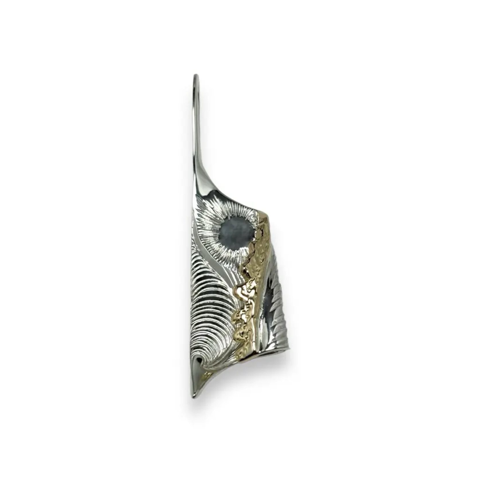 白頭浪 - 旭日  Moanalu Pendant Kai Engraved  SV/18K YG