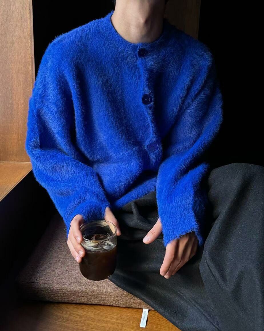 淨色開胸針織外套 And More-070JK