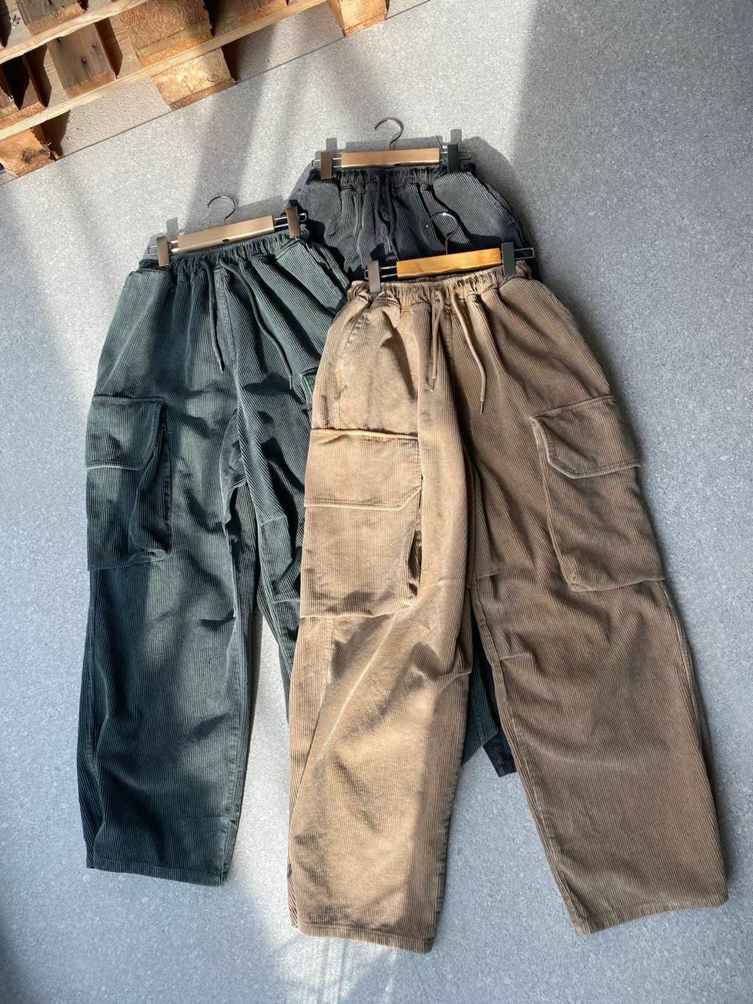 淨色工裝鬆身褲 And More-076P