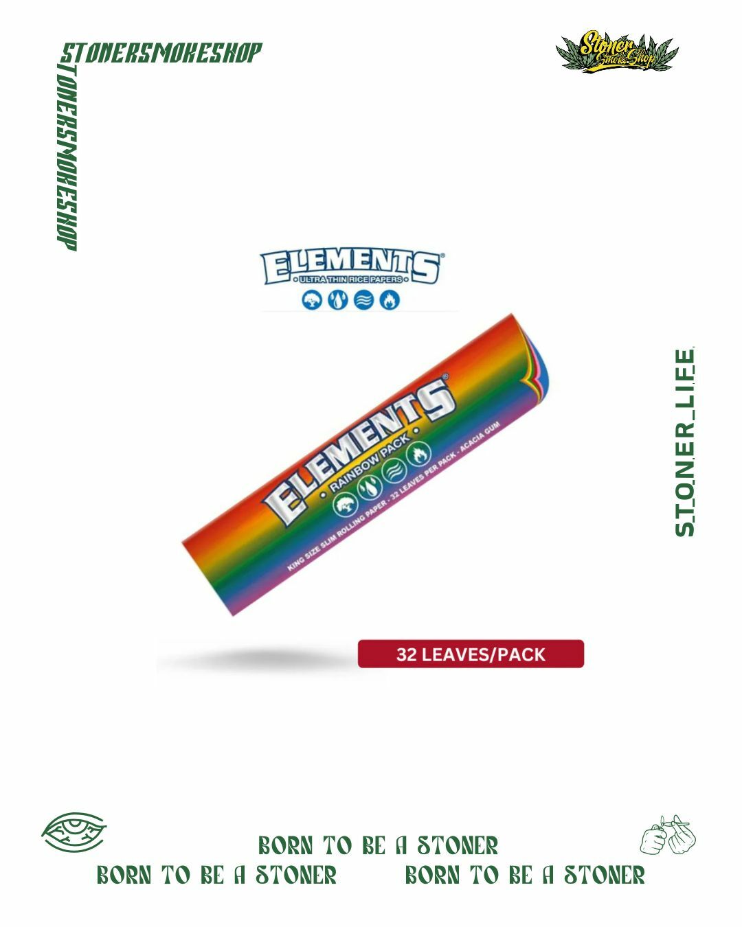 🇪🇸 Element -  King Size Rainbow Paper 彩虹捲煙紙