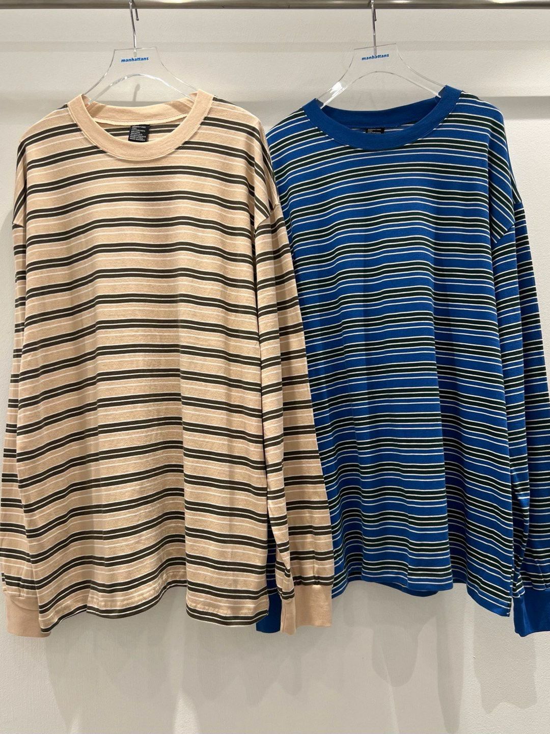 橫間長袖衫 manhattans-015T