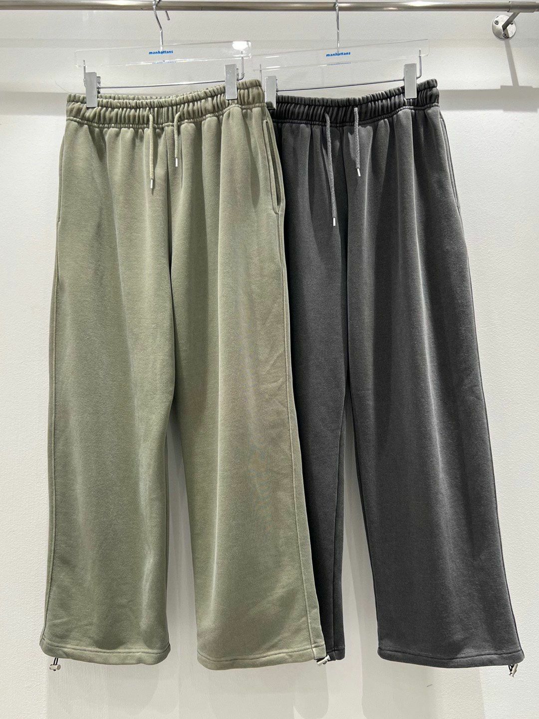 淨色可束腳鬆身運動褲 manhattans-019P