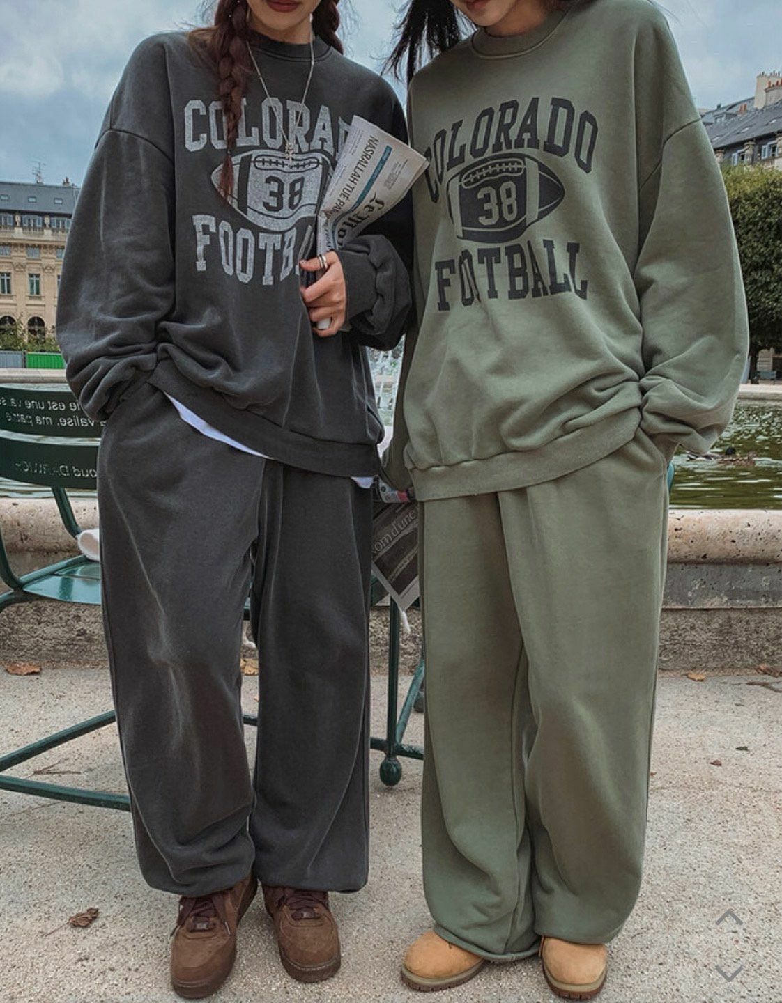 淨色可束腳鬆身運動褲 manhattans-019P