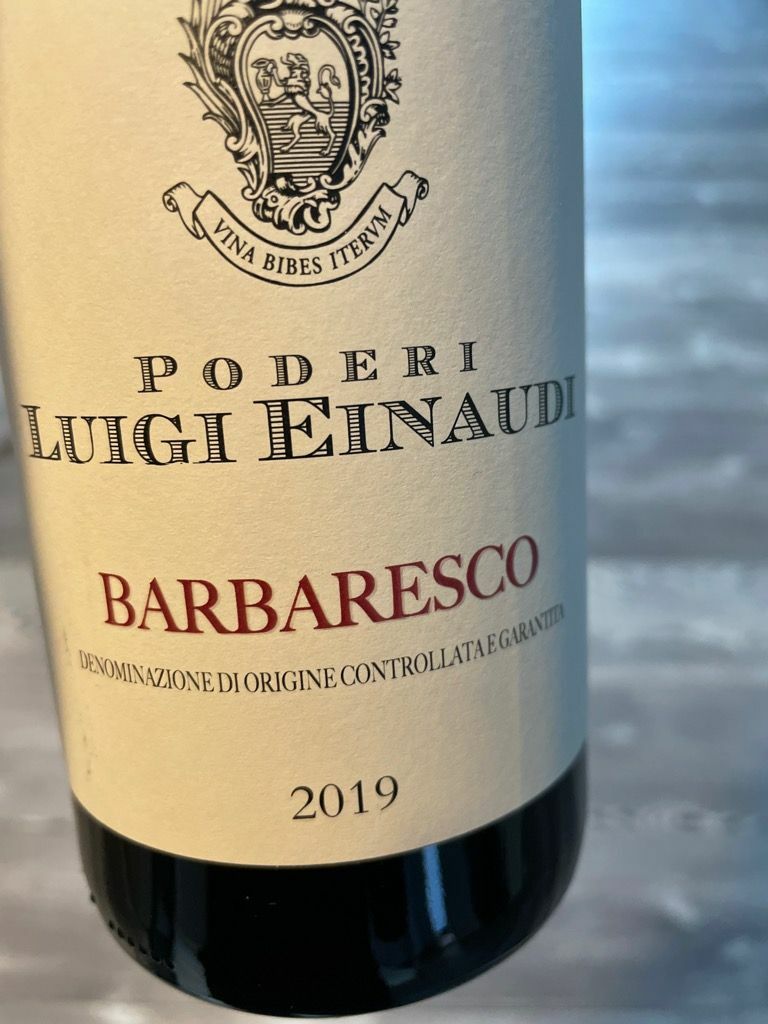 Poderi Luigi Einaudi Barbaresco 2019