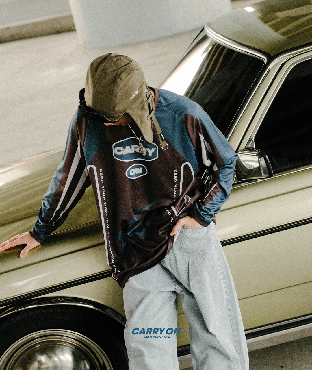 CARRYON 24FW Thunder Flow Jersey 閃電 長袖球衣 黑棕