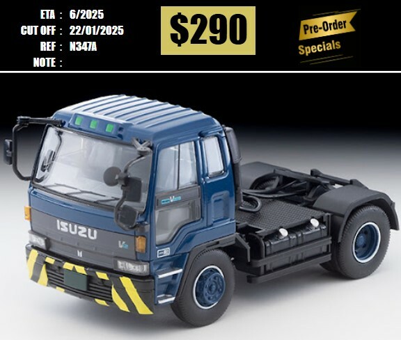 PO-$290 * TOMYTEC * 1:64 LV-N347a ISUZU 810EX TRACTOR HEAD (Dark Blue) [OD14/01]