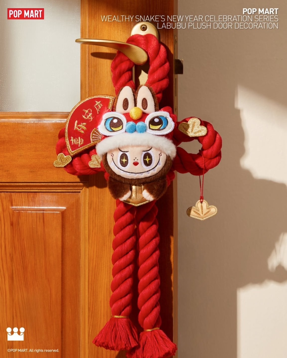 <金蛇迎春>Labubu 金蛇賀歲系列 蛇年限定 造型毛絨門掛🧨
