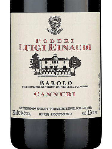 Poderi Luigi Einaudi Nei Cannubi Barolo 2018