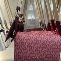 [S] MICHAEL KORS 35F4G2VC50 VINCENT SM XBDY W/ CRD ATTCH,OXBLOOD, 197853080157 (SMK1127)