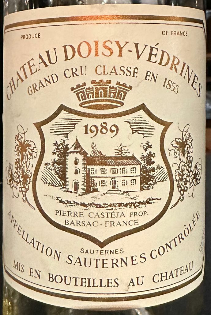 Chateau Doisy Vedrines 1989 (RP95)
