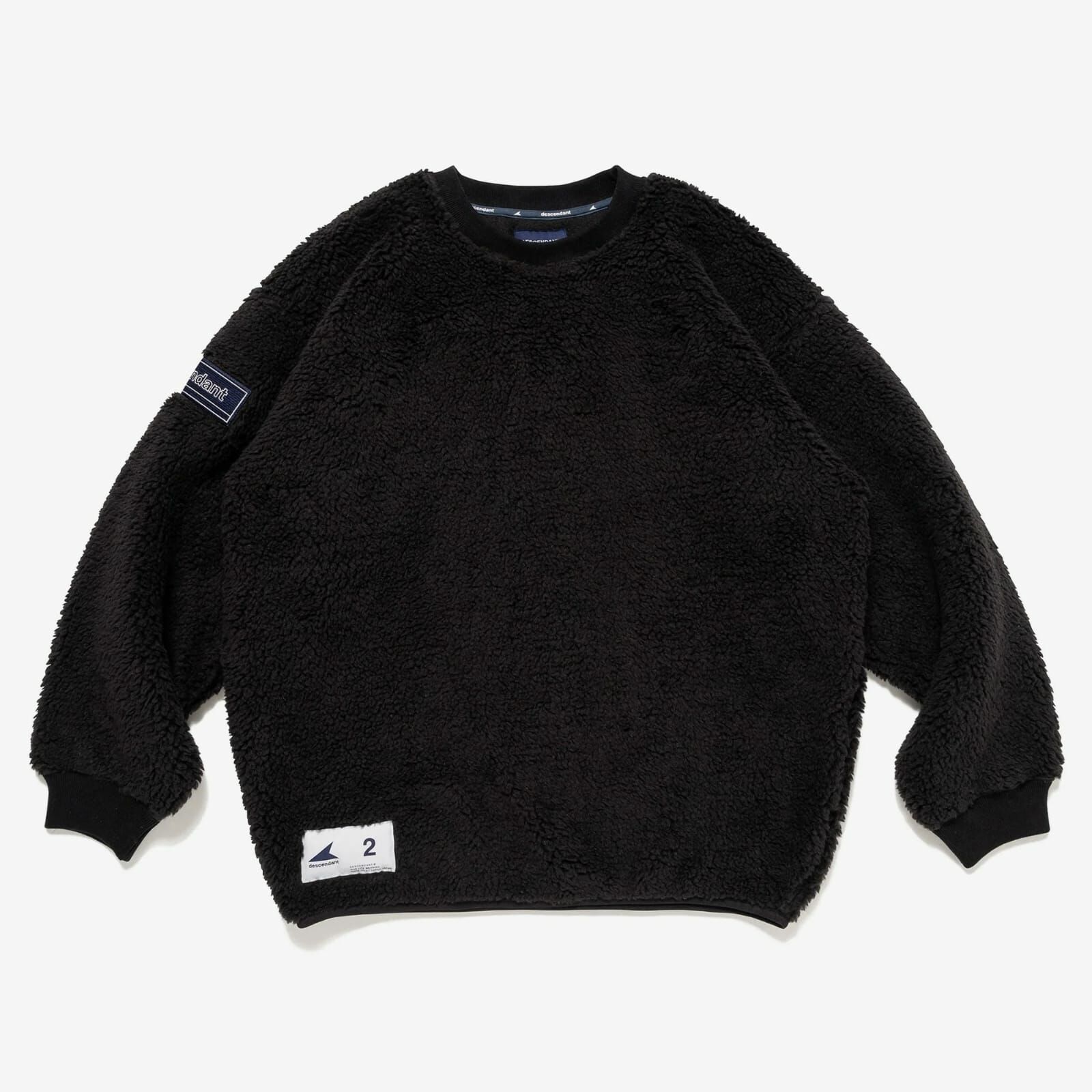 DESCENDANT HORIZON FLEECE CREW NECK | BLACK DESCENDANT HORIZON FLEECE CREW NECK | BLACK