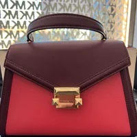 [S] MICHAEL KORS 35F4GWHS2T WHITNEY MD FLAP TH SATCHEL LEATHER,LTBRY SB MULTI, 197853079205 (SMK1134)