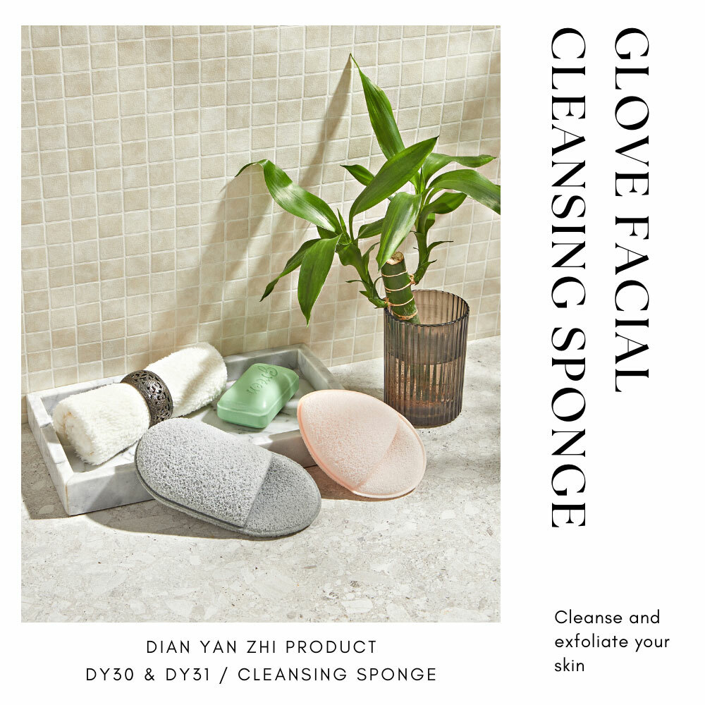 點胭脂｜手套洗臉撲 / 橢圓、水滴 (1入)