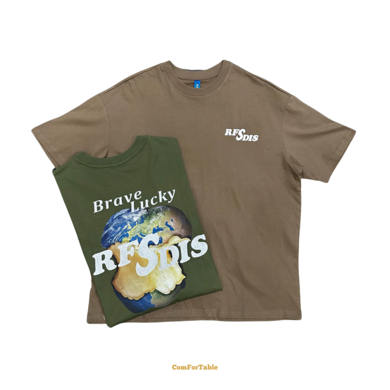 趣味地球蘋果休閒短TEE