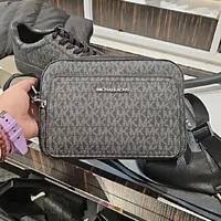 [S] MICHAEL KORS 37F4LCOC6U COOPER EW FLIGHT BAG,BLACK, 197853053496 (SMK1146)