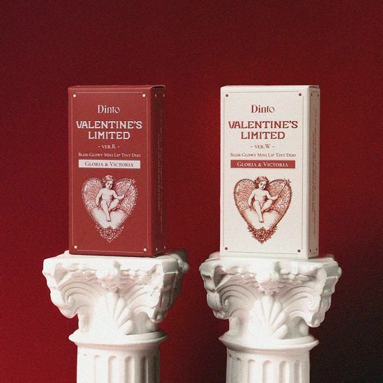 Dinto Blur-Glowy Mini Lip Tint Duo [Olive Young Valentine Planning Set]
